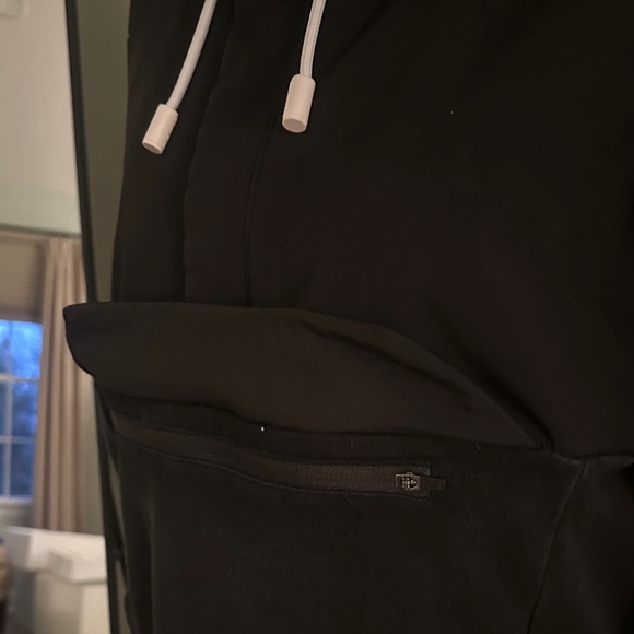 Black Qualtrics mixed media Hoodie - Picture 6 of 13